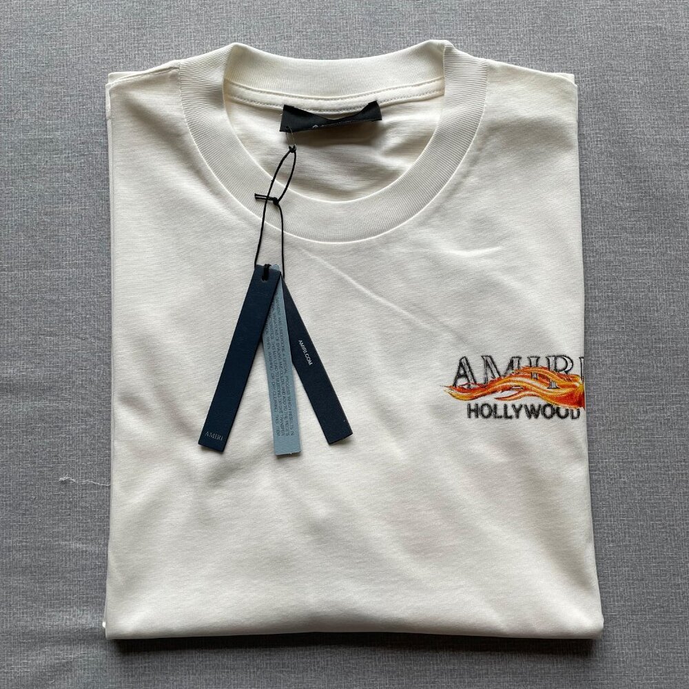 Amri Men's New Casual Cotton T-shirt Large Size